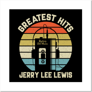 Greatest Hits Jerry Retro Walkman Lee Lewis Vintage Art Posters and Art